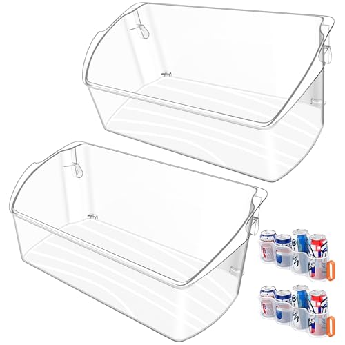 Image of ALVAR [2 PACK] UPGRADED 242079701 Refrigerator Door Bin Compatible with Frigidaire Door Shelf Replacement 242011501 242011503 242011504 LGHD2369TF FFHB2750TS FGHB2868TF LFHG2251TF5 Door Shelf Bin