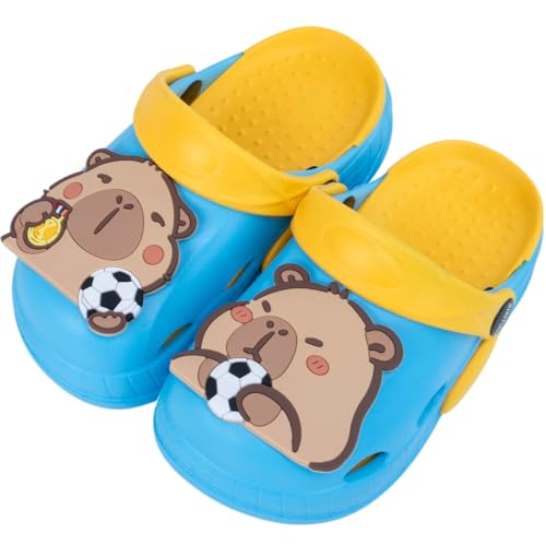 Image of Cute Capybara Slippers for Kids,Kids Girls Boys Clogs Garden Shoes,Funny Toddler Animal Slides Sandals,Water Shower Beach Pool Slippers Indoor Outdoor