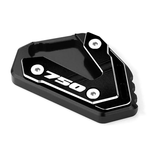 Für SUZUKI Für 750 GSX-R750 GSXR750 Gsxr Motorrad Aluminium Ständer Verlängerung Fuß Seite Stehen Vergrößerungs Platte Pad Ständer Seite Stehen Vergrößern(Black)
