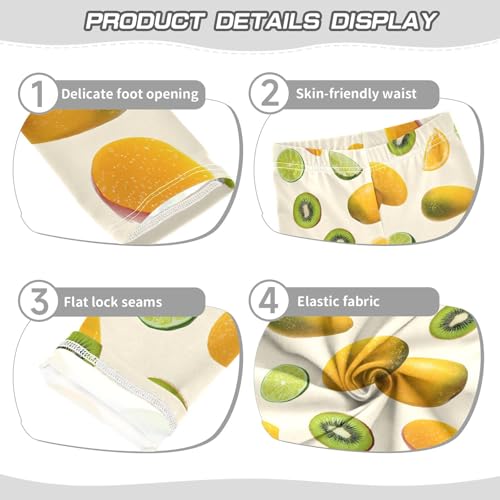 Mango Kiwi Girls Leggings Ultra Soft Compression Yoga Gym Pants for Kids 4-10T3