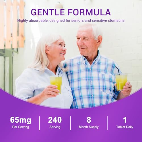 Image of Heivy Ferrous Sulfate 325mg with Vitamin C 100mg, 240 Vegan Tablets