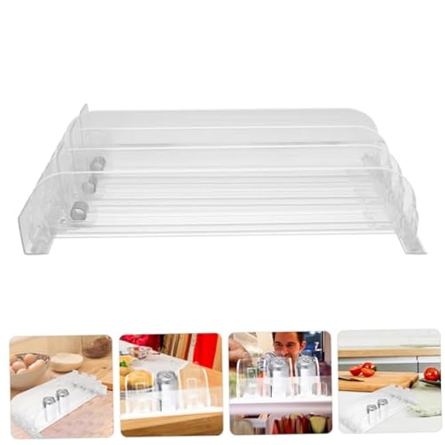 Shelf Pusher Machine for Automatic Replenishment Plastic Drink Pusher Stand Bottle Can Organizer