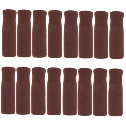 NULYLU 4sets Comfort Grip Cane Handle Cover Brown Nonslip Replacement for Walking Stick Handle Wraps 4pcs*4