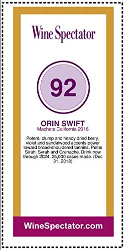 Orin Swift Cellars Machete 2016 赤ワイン 楽天市場】マチェーテ [2016] 750ml（オリン・スウィフト・セラーズ