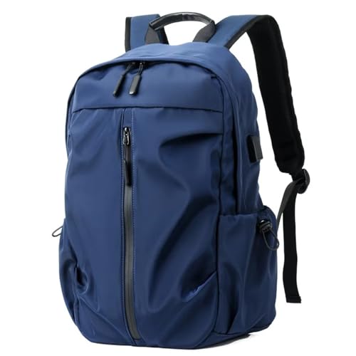 Clear Backpack Casual Backpack Men's Travel Trendy College Student Schoolbag Fashion Korean Version Travel Bag(Blue flower)