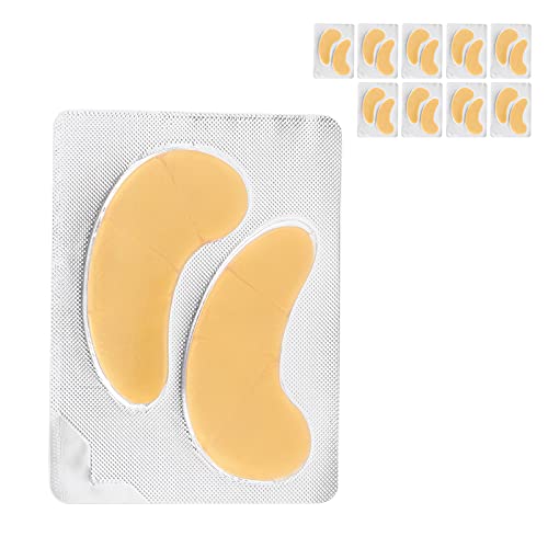 Collageen ooglapje, oogmaskers Blijvende hydratatie Veilig Gezond voor op reis voor thuis(goud) - Image 8