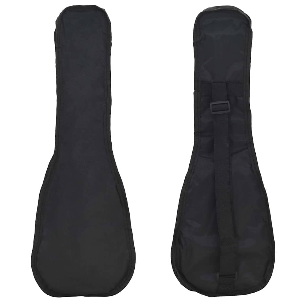 Juego de ukelele soprano de madera de tilo azul bebé 21 pulgadas con bolsa, 2 púas y escala para principiantes, escuela de música, conciertos y orquesta, instrumento de cuerda ligero para