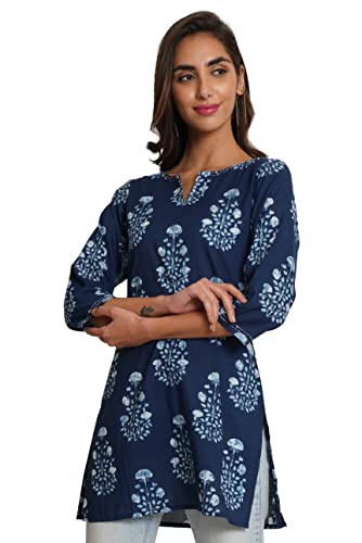 Image of COTLAND Fashions Jaipuri Cotton Printed Short Kurti for Women