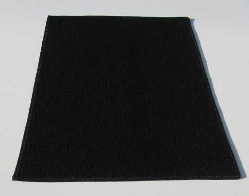 3'X10' - Black - Indoor/Outdoor Area Rug Carpet, Runners & Stair Treads With A Light Weight Latex Backing #TOP5