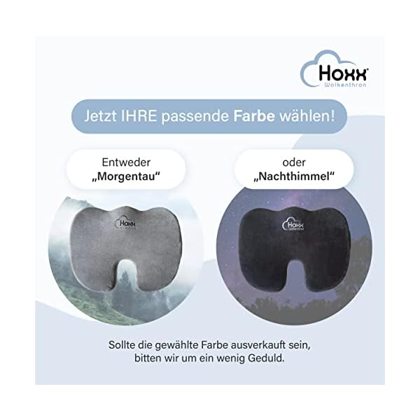 Hoxx ® Wolkenthron - ergonomisches Sitzkissen für Bürostuhl oder fürs Auto - Steißbein Entlastung - ideale Körperhaltung… – Bild 6