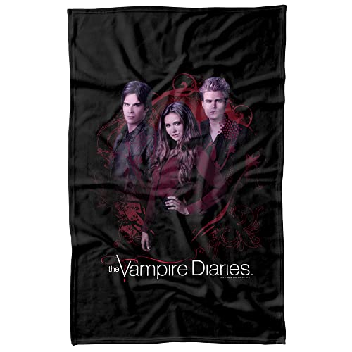 LOGOVISION Vampire Diaries Company of Three Fleece Blanket 36 x 58 Company of Three