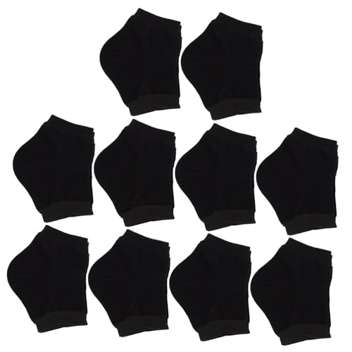 WOFASHPURET Silicone Heel Protectors Moisturizing Socks for Dry Cracked Feet 10 Pairs
