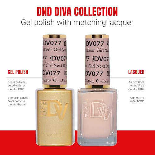 Set Esmalte Gel DND Coquette UV/LED Duo 0.5 Fl Oz miniatura 4