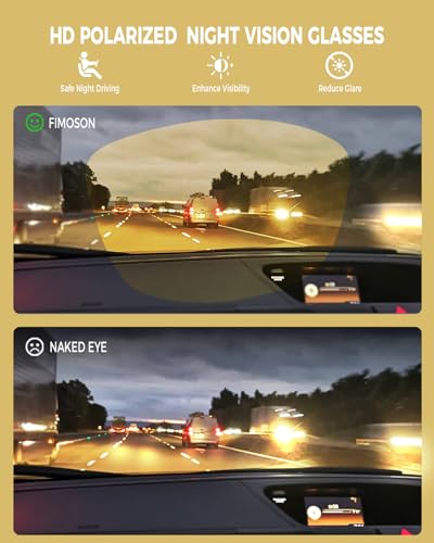 Night Vision Glasses for Men and Women, Driving Eyewear, Reduce Glare Enhance Vision HD Polarized Sunglasses4