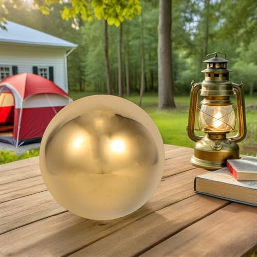 Bola reflectante portátil dorada para decorar el jardín y salones modernos 6