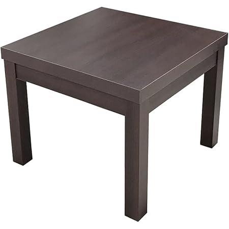 サイドテーブル ローテーブル センターテーブル コーヒーテーブル リビングテーブル 正方形 ブラウン 55×55cm UB-5555