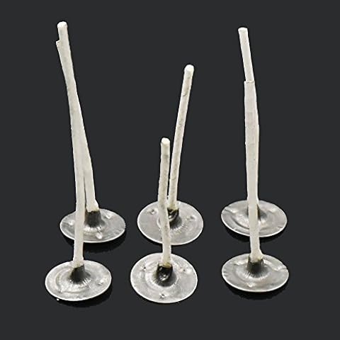 Fujiyuan 100 pcs 50mm Pre-waxed Candle Wicks Cover