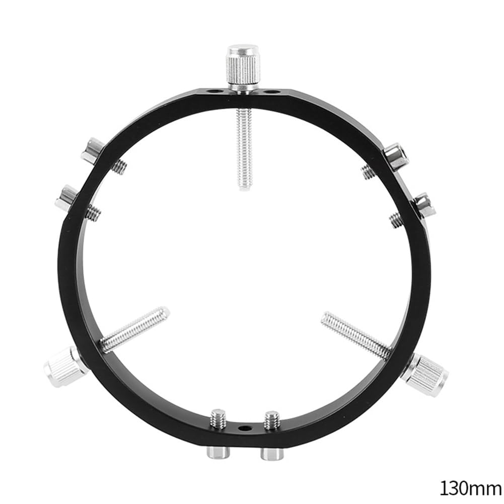TsoLay Anillos de Bloqueo para Guía de Astrofotografía de 3 Puntos para de Telescopio, Puntero Buscador de 130 mm, Color Negro