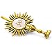 Gold-tone Monstrance Pin with IHS Center | Great Religious Gift for First Holy Communion | Catholic Eucharist Accessory | 1.5