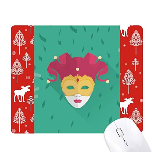 Souris Carnaval de Venise Joli Joyeux pour une table de Noël magique en forêt