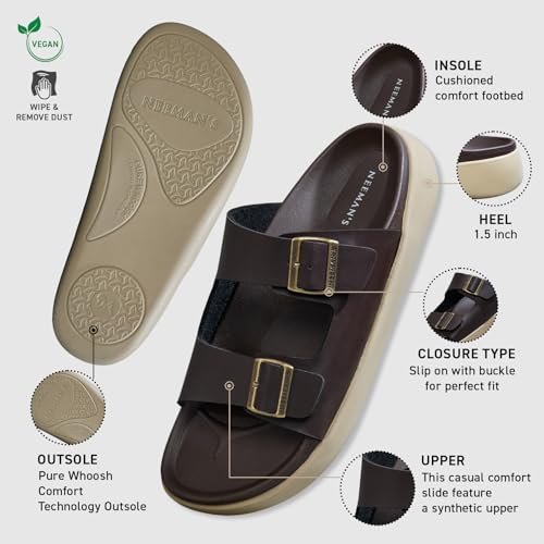 Image of Neeman's PureWhoosh Flow Sandals for Men | Double-Buckle Comfort | Lightweight, Flexible & Stylish Everyday Wear