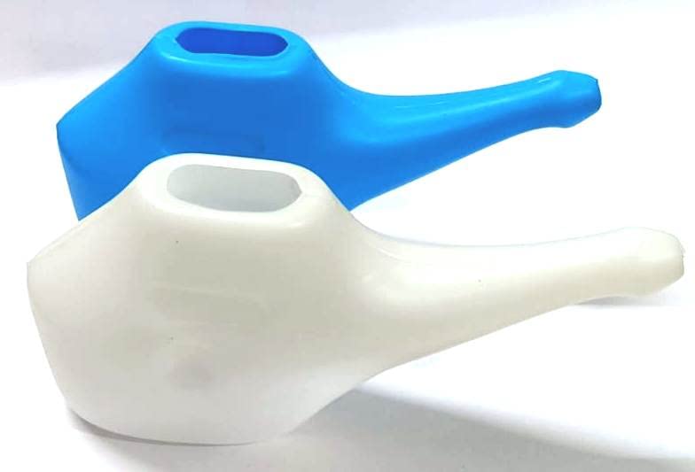 Durable Plastic Unbreakable Jal Neti Pot for Nasal Wash (WHITE)