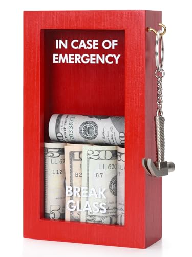 JULEASEL Funny Office Emergency Box w/Hammer, Break in Case of Emergency Box, DIY Stress Relief Gag...