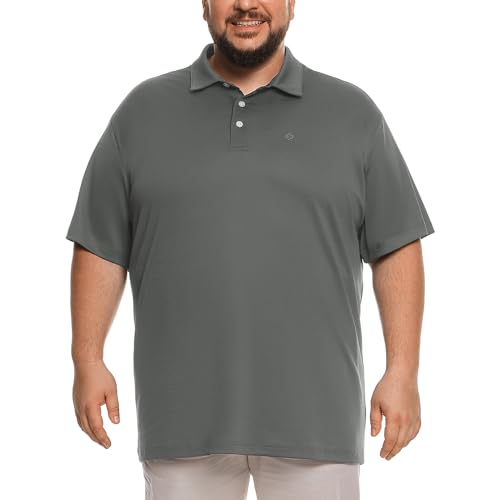 Big and Tall Mens Polo Shirt Moisture Wicking Sport Golf Shirts 2XL-6XL