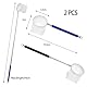 2 Stück Aquarium-Garnelennetz Kleines Aquarium-Fischnetz mit Ausziehbarem Edelstahlgriff Garnelen Fangnetz Einstellbares für Aquarien & kleine Teiche, 5 cm