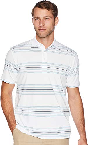 Polo homme Callaway avec tissu rafraîchissant Space Dye Stripe à manches courtes