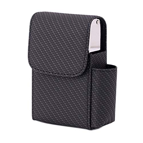 Boshiho Neutral Zigarettenhülle PU Leder für Zigarettenpackungen hochwertigem Leder und Feuerzeug Tasche Cover