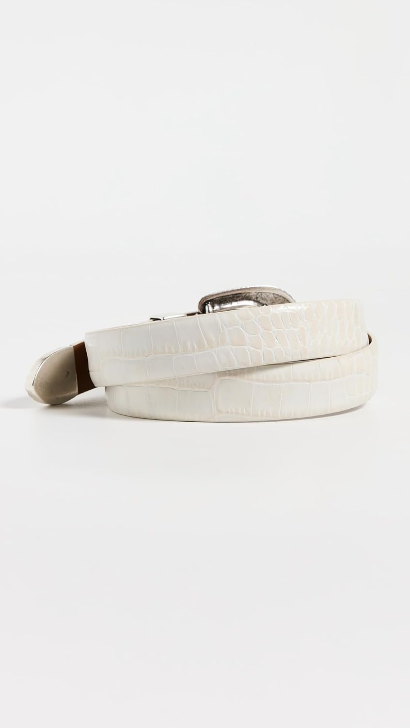 Anderson's Women's Narrow Western Mock Croc Belt