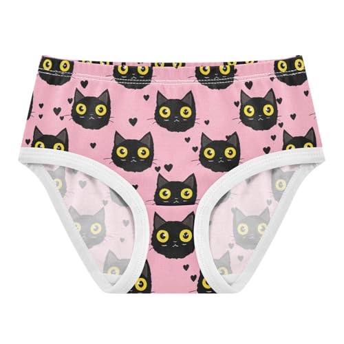 Toddler Girls Underwear 2t Cotton Cute Panties Girl Animals Underpants Briefs Cute Black Cats Pink