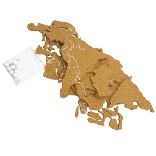 DINHEAROM Tablero de Corcho para Mensajes Mapa, Autoadhesivo y Resistente, Tablero de Anuncios para Oficina y Hogar Superficie para Fotos y Notas