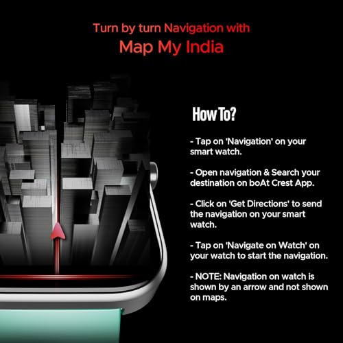 Image of Boat Storm Call 3 w /TBT Navigation, Daily Activity Tracker, DIY Watch Face Studio,700+ Active Modes, 1.83 inch (4.6 cm) HD Display Fitness Smart Watch for Men & Women(Mint Green)