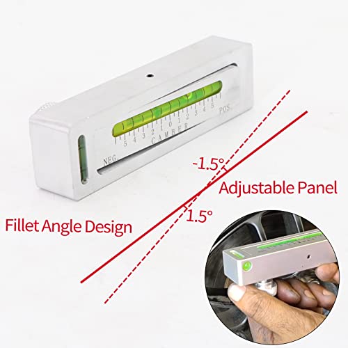 Kipa Adjustable Magnetic Gauge Tool Camber Castor Strut Wheel Alignment Tool For Truck Car Rv Tire Repair, New Top Strong Magnetic Absorb, Ingenious Design, Practical (Square End Mounting) #TOP2