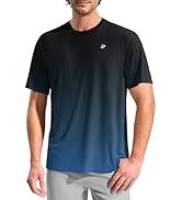 Pudolla Men's Rashguard Swim Shirts Short Sleeve UPF 50+ Sun Protection SPF Quick Dry Lightweight...