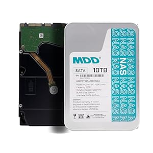 MDD MAXDIGITALDATA MDD (MDD10TSATA25672NAS) 10TB 7200RPM 256MB caché SATA 6.0Gb/s 3.5 pulgadas Disco duro interno NAS (renovado)