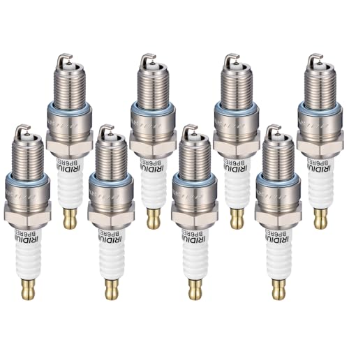 Image of 6578 Iridium Spark Plugs 8 Pack - Compatible with Buick Compatible with Cadillac Chevy Cherokee 300 Special Calais Suburban Caravan Dakota Dart, 2.0L 3.2L 5.0L - Replaces BPR4ES Spark Plug
