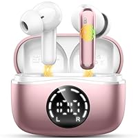 2026 Cuffie Bluetooth 5.4, Durata 50 Ore Cuffiette In Ear, Auricolari Bluetooth Stereo HiFi Con 4 ENC Microfoni Anti-Rumore, Impermeabili IP7 Cuffie Senza Fili, Cuffiette Touch Control, LED-Display