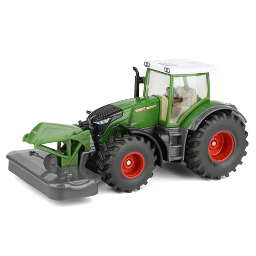 siku 2000, Fendt 942 Vario avec Faucheuse Frontale, métal/plastique, 1:50, vert, Faucheuse et Cabine amovibles, attelage de remorque