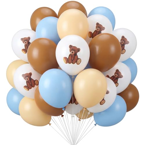 Ballons en latex bleu marron résistants pour éviter les éclatements durant la fête