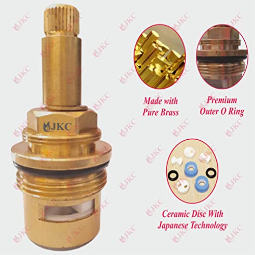 JKC Jaguar Tap Spindle for Water tap Spares and Accessories Parts for Jaquar Type Tap (Queen Type) (Left & Right for Wall & Sink Mixer) JKC Jaguar Tap Spindle for Water tap Spares and Accessories Parts for Jaquar Type Tap (Queen Type) (Left & Right for Wall & Sink Mixer)