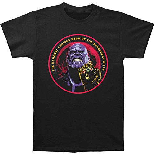Marvel Avengers Infinity War Men's Thanos T-Shirt Black 2XL