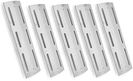 5 Pack Stainless Steel Heat Plate for Brinkmann 810-8300-F, Pro Series 7231, Grill Chef PAT502, Saturn JH665SB & Kenmore 141.163291, 141.162271 Gas Grill Models