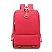 VICTOE Sac à Dos Tendance pour Femme Style Simple et décontracté Oxford Sac à Dos pour étudiant, Red (Rouge) - VICTOE-5426