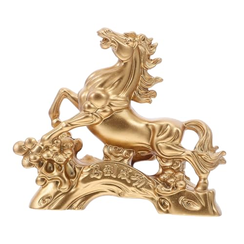 Décoration d'intérieur cheval en résine pour buffet et étagère de salon