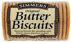 18 Pack of Simmers Butter Biscuits 250 g