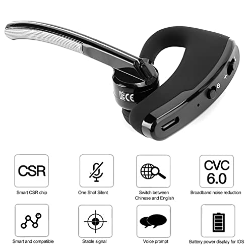 Auricular Bluetooth Fosa1 In Ear con Micrófono Noise Cancelling miniatura 2