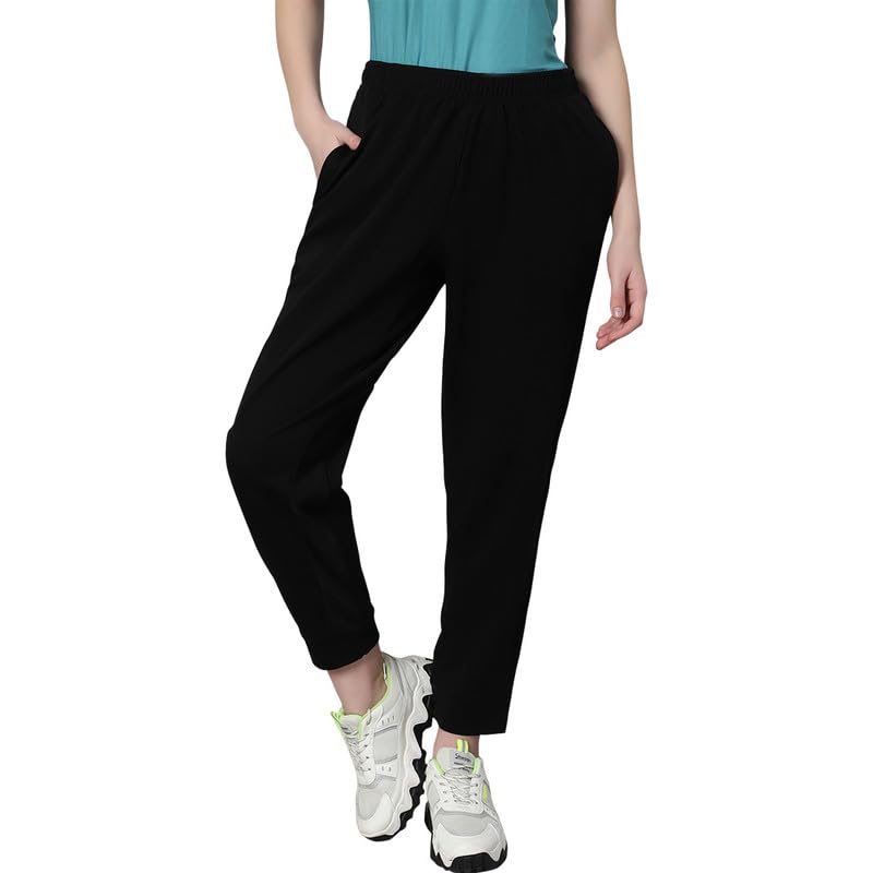 Image of omtex Comfy Womens Trouser with Pockets, Lightweight Quick Dry Athletic Workout Soft Pants for Gym, Yoga, Running